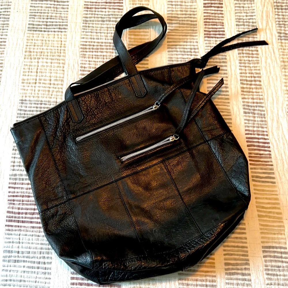Black Leather Purse